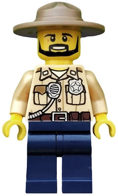 Swamp Police Officer with Black Beard