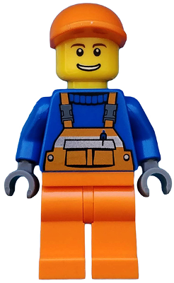 Man (with Orange Cap and Overalls)