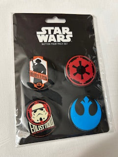STAR WARS Rebels Pin 4-pack Sci-Fan Nerd Block