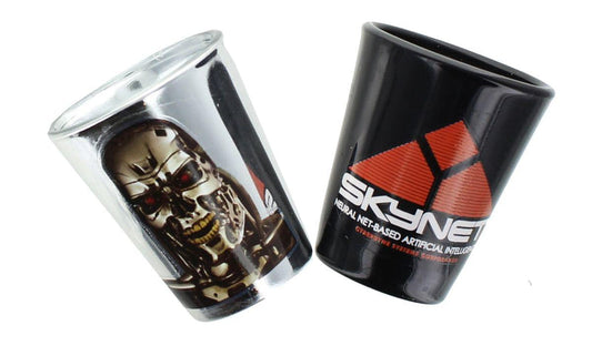 Skynet Terminator 2 Pack Shot Glass Brand New