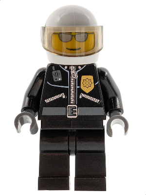 City Police Officer (Leather Jacket with Gold Badge)