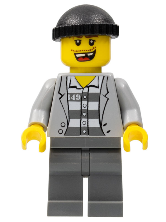Jail Prisoner with Missing Tooth (from Police Boat Set)