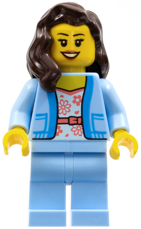 Female with Bright Blue Jacket (from Picnic in the Park Set)