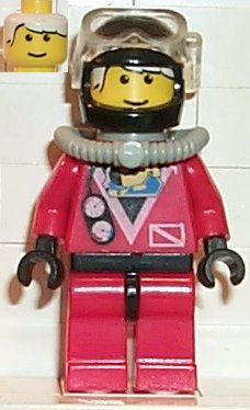 Red Diver 2 (Red Legs, Black Helmet, White Bangs)