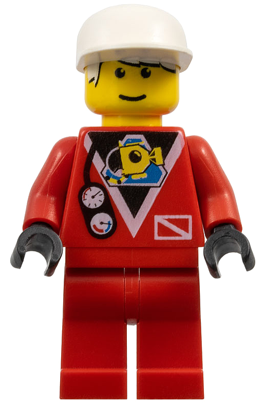 Red Diver 2 (White Cap)