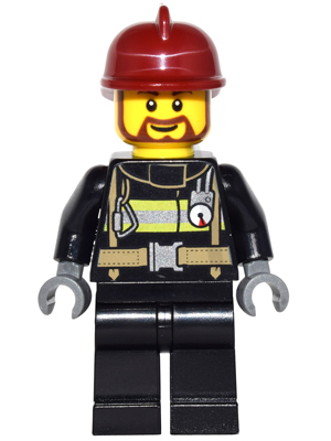 Firefighter with Reflective Stripes with Utility Belt