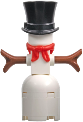 Snowman with 2 x 2 Round Brick as Legs