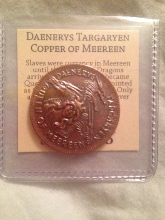 Game Of Thrones Daenerys Targaryen Copper of Meereen coin Nerd Block Exclusive