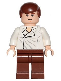 Han Solo with White Shirt with Wrinkles on Front