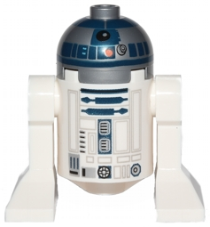 R2-D2 with Flat Silver Head, Red Dots and Small Receptor