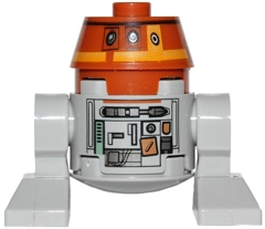Astromech Droid C1-10P (Chopper) with Light Bluish Gray Body