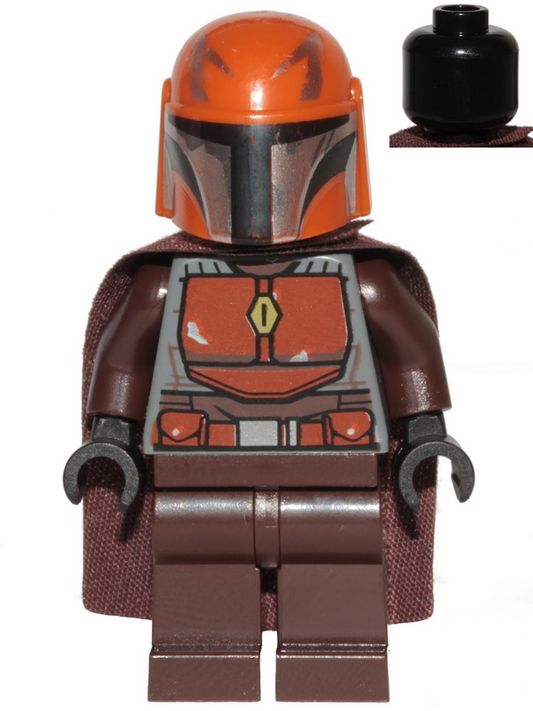 Mandalorian Tribe Warrior, Male with Dark Brown Cape